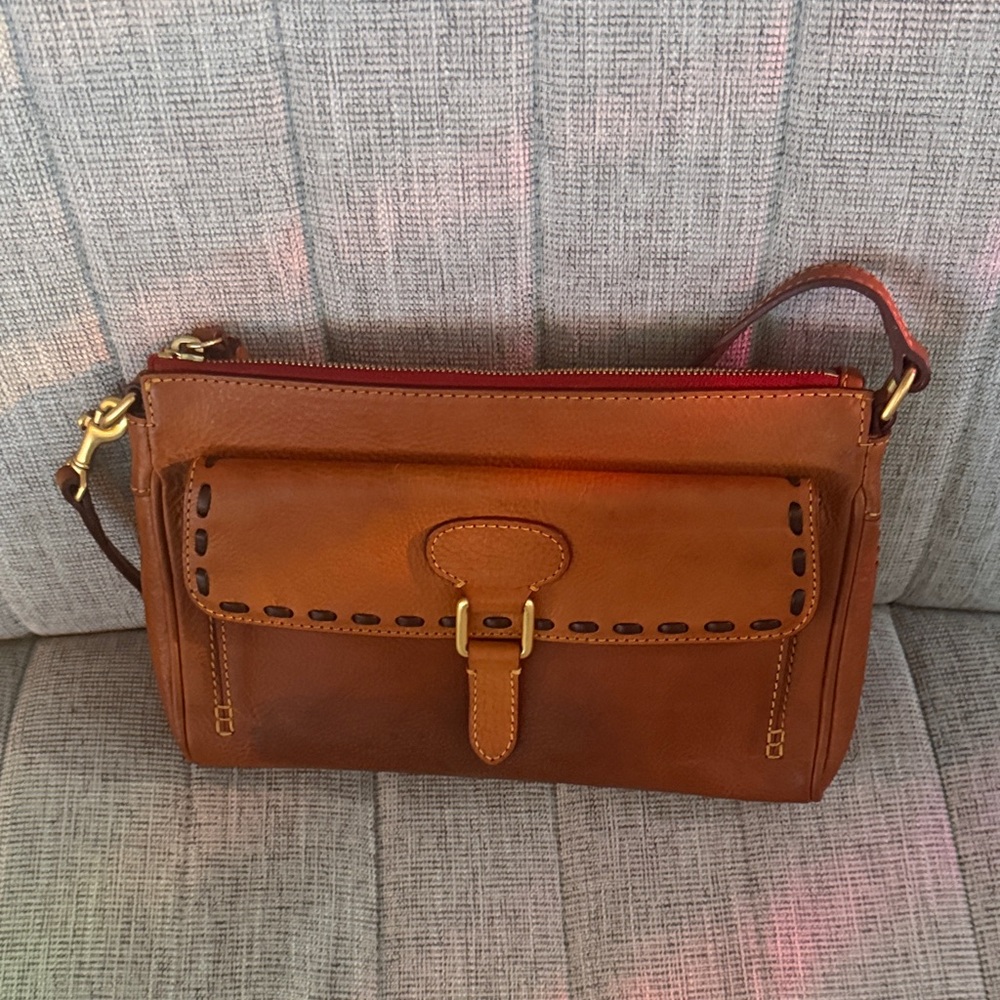 Dooney & Bourke Tan Leather Wristlet